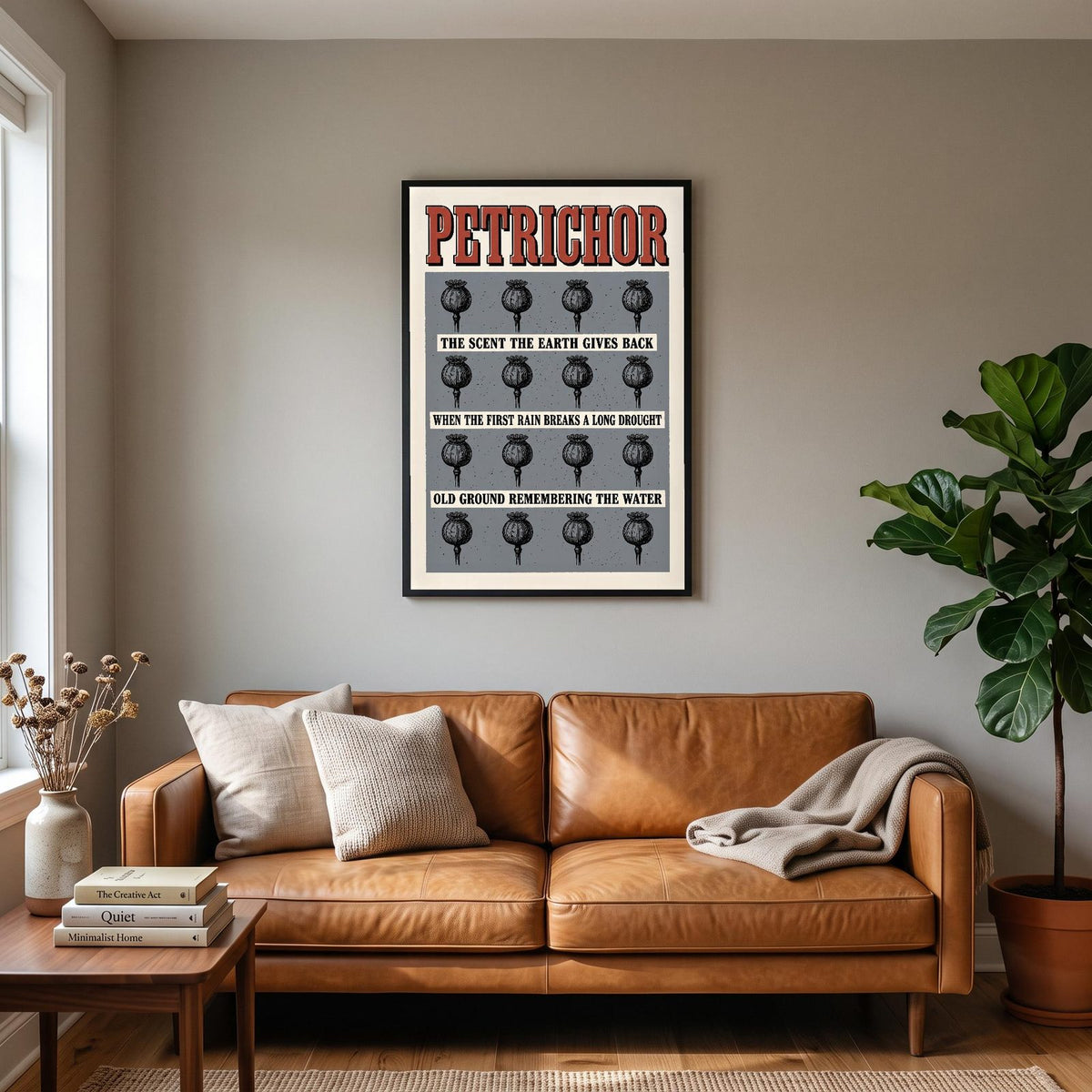 Petrichor Untranslatable Word Art Print