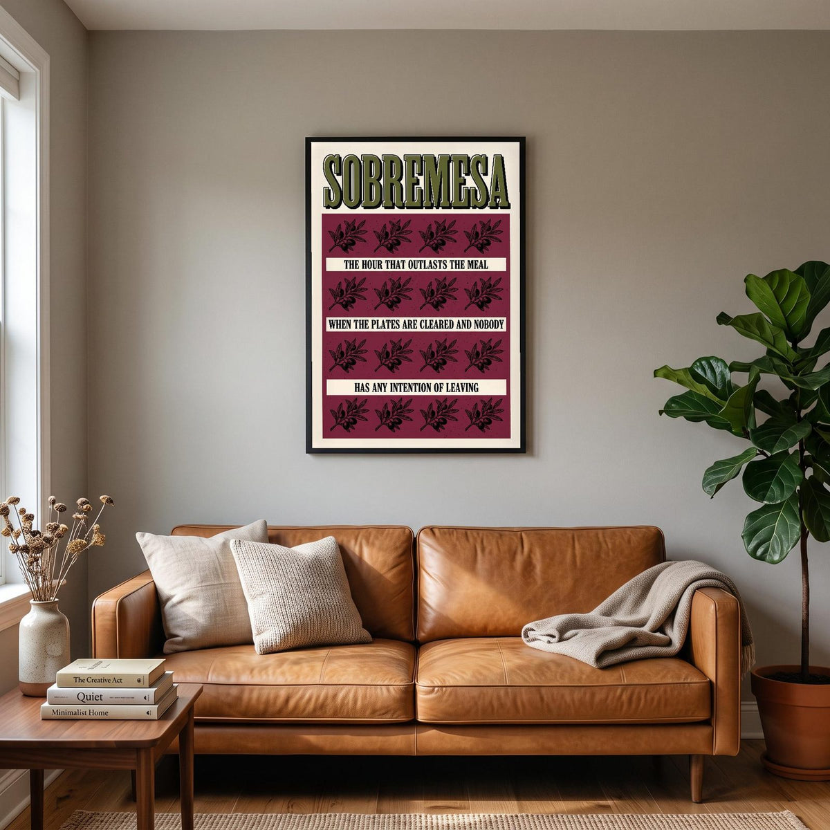 Sobremesa Untranslatable Word Art Print