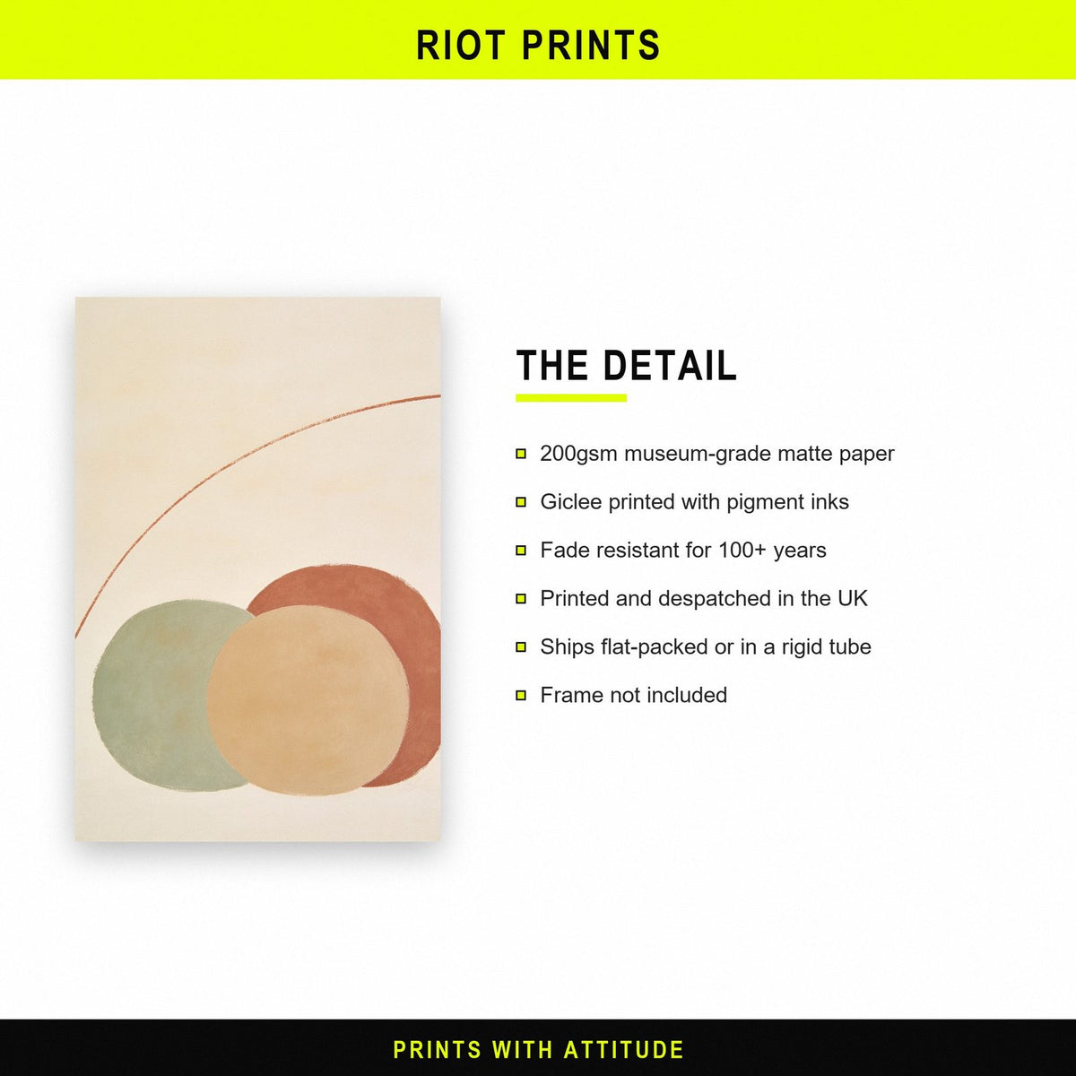 Balance Abstract Circles Art Print