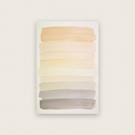 Layered Bands Neutral Abstract Art Print