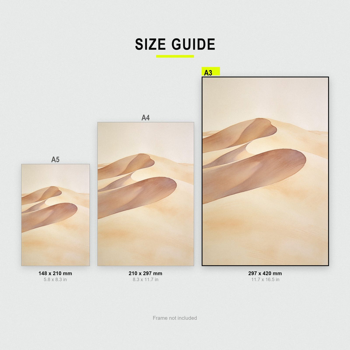 Dune Hand Minimal Art Print