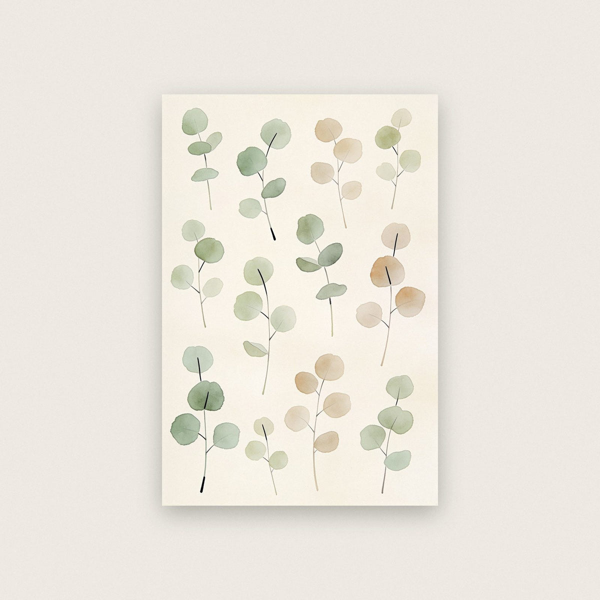 Eucalyptus Sprigs Botanical Art Print