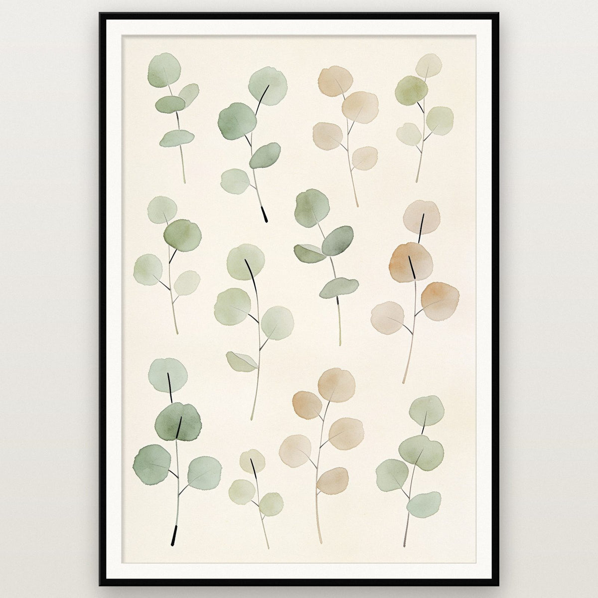 Eucalyptus Sprigs Botanical Art Print