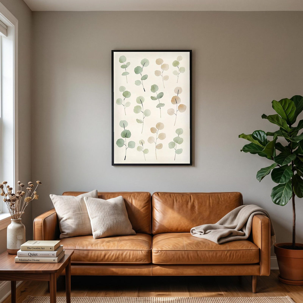 Eucalyptus Sprigs Botanical Art Print