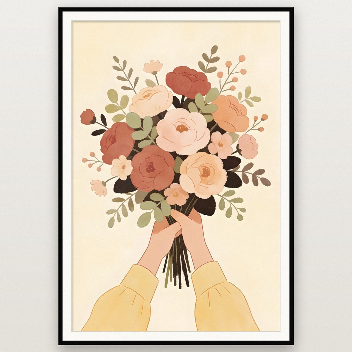 Bouquet In Hand Art Print