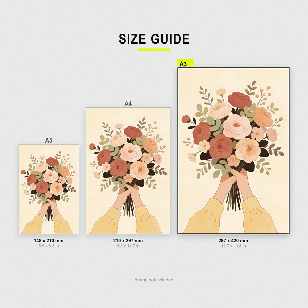 Bouquet In Hand Art Print