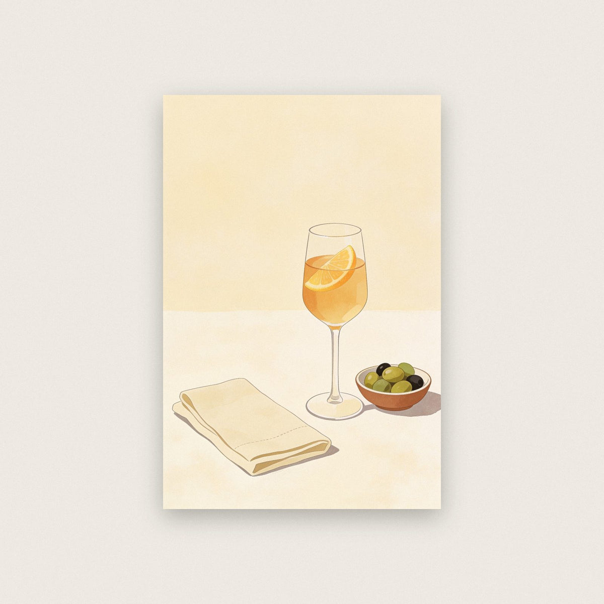 Spritz And Olives Art Print