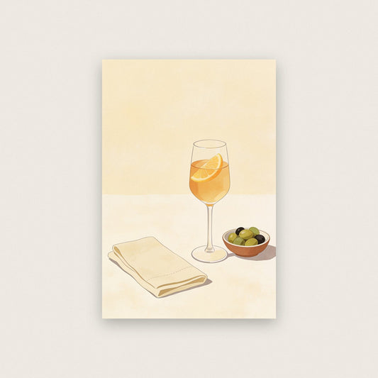 Spritz And Olives Art Print