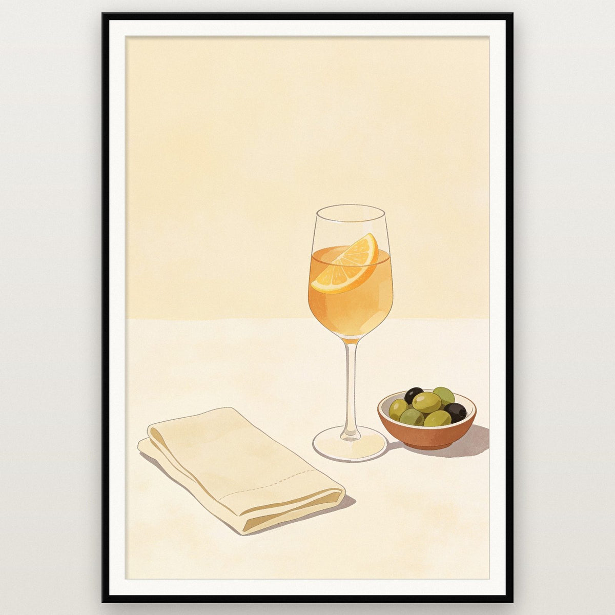 Spritz And Olives Art Print