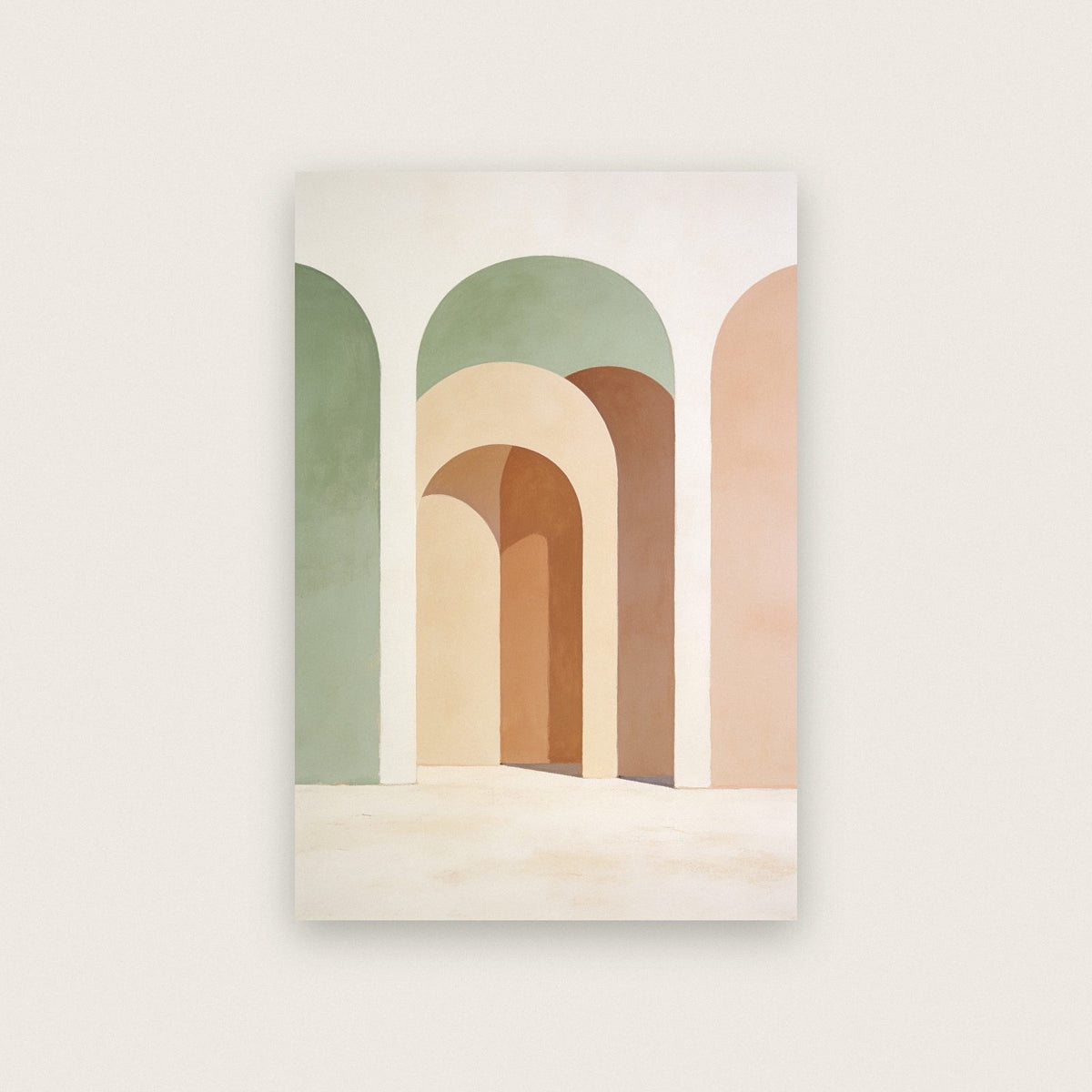 Pastel Arches Architecture Art Print