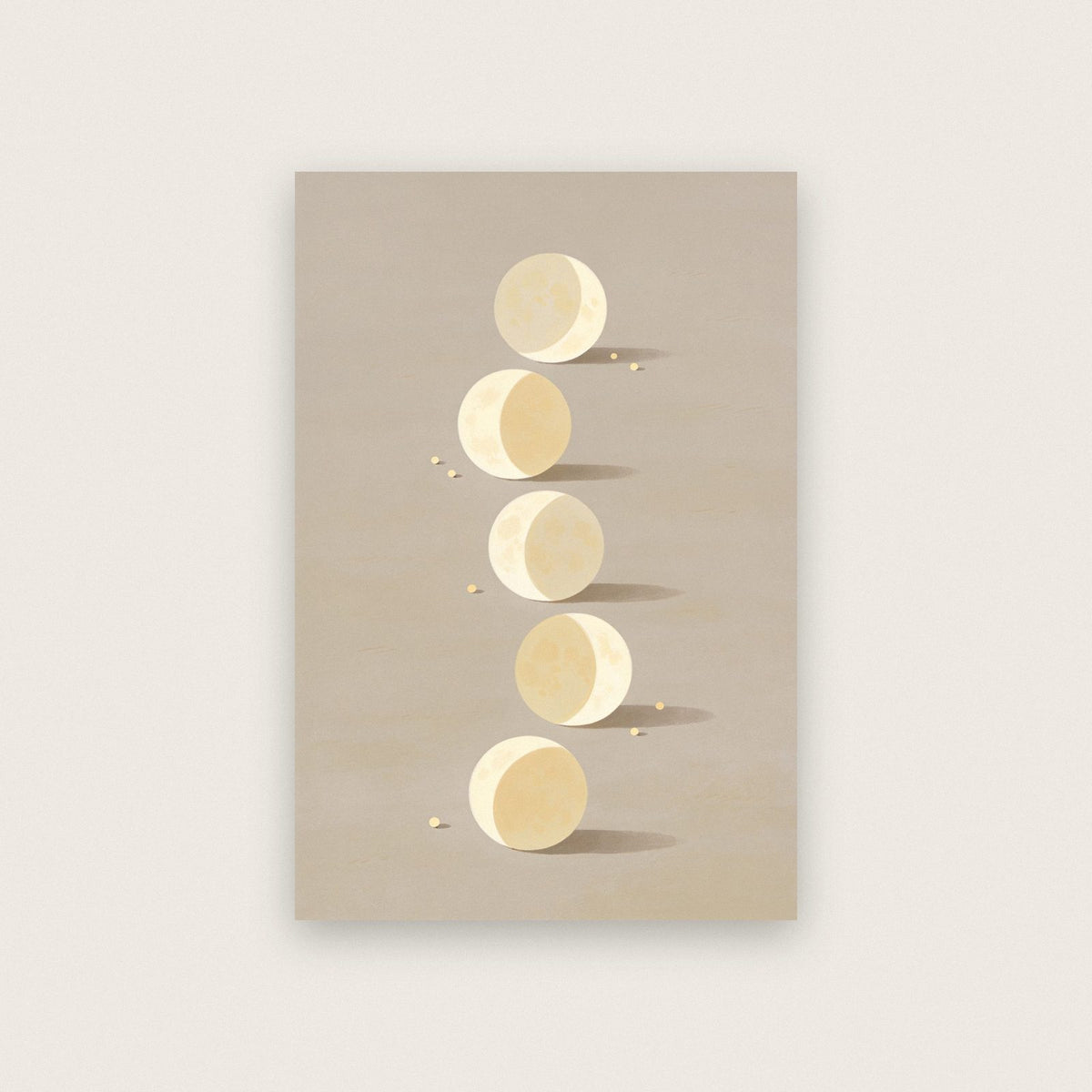 Moon Phases Minimal Art Print
