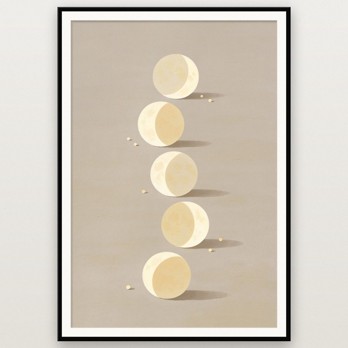 Moon Phases Minimal Art Print