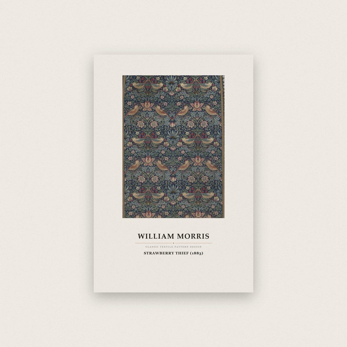 William Morris Strawberry Thief 1883 Art Print