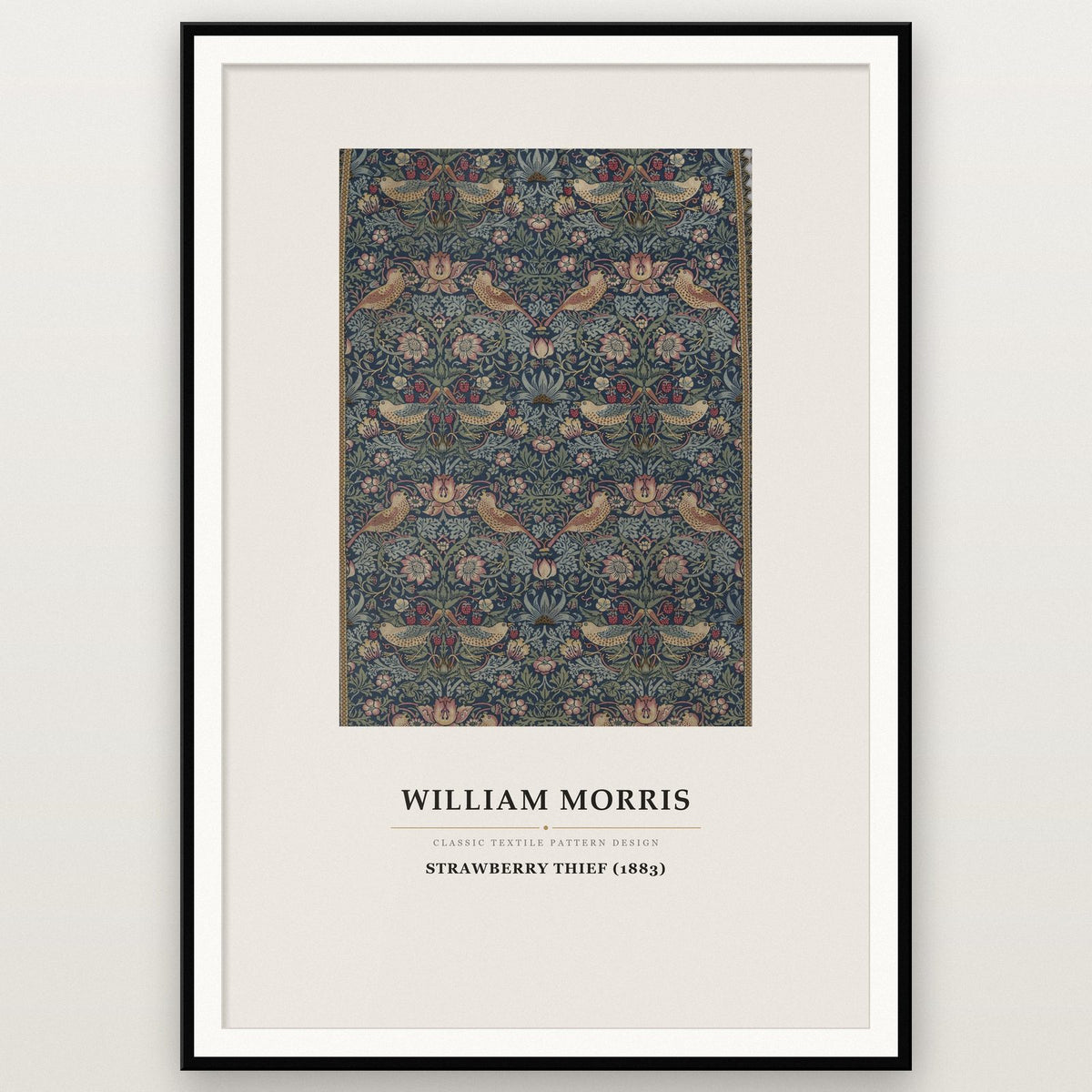 William Morris Strawberry Thief 1883 Art Print