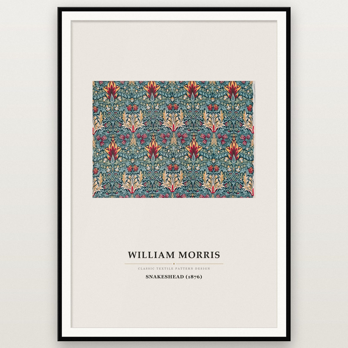 William Morris Snakeshead 1876 Art Print