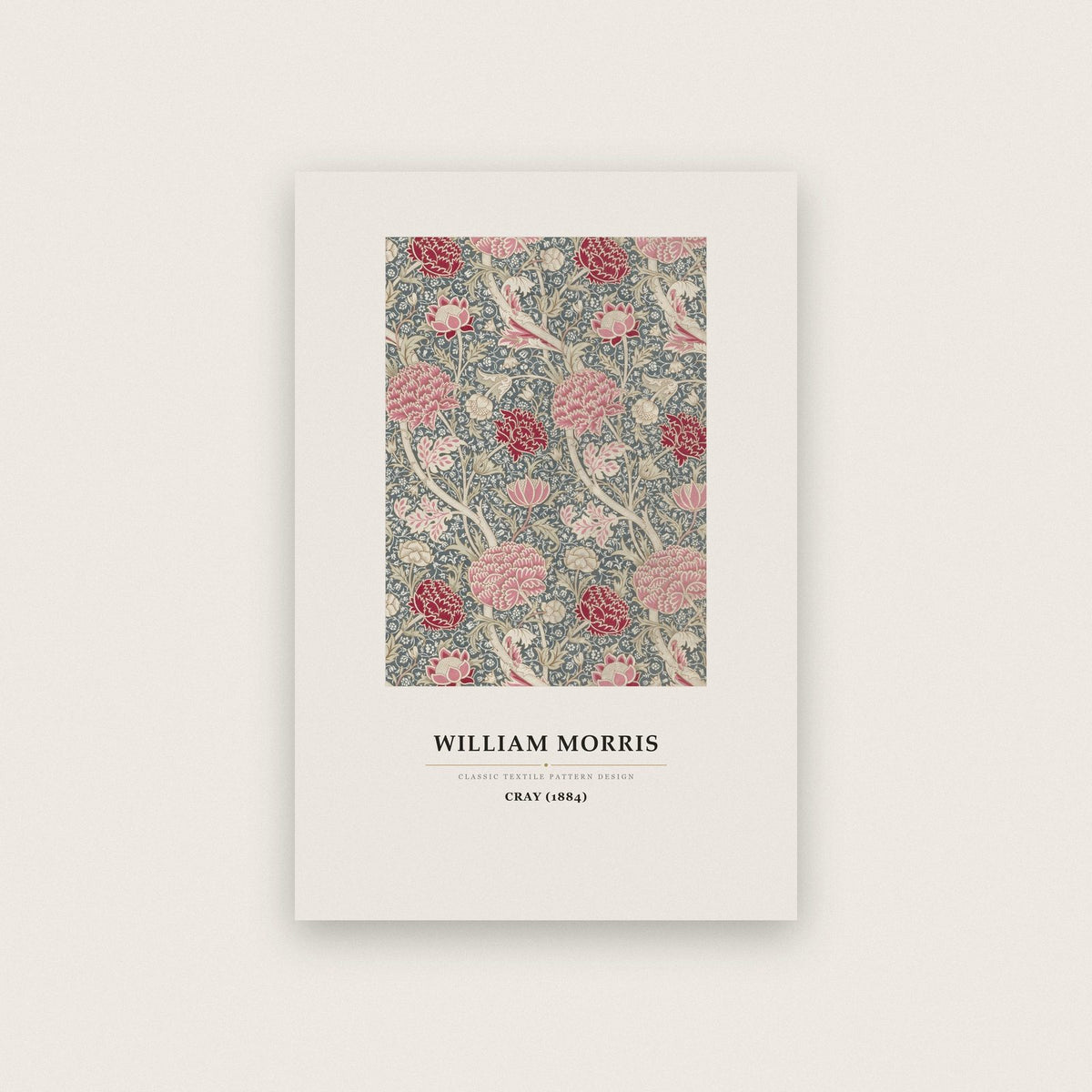 William Morris Cray 1884 Art Print