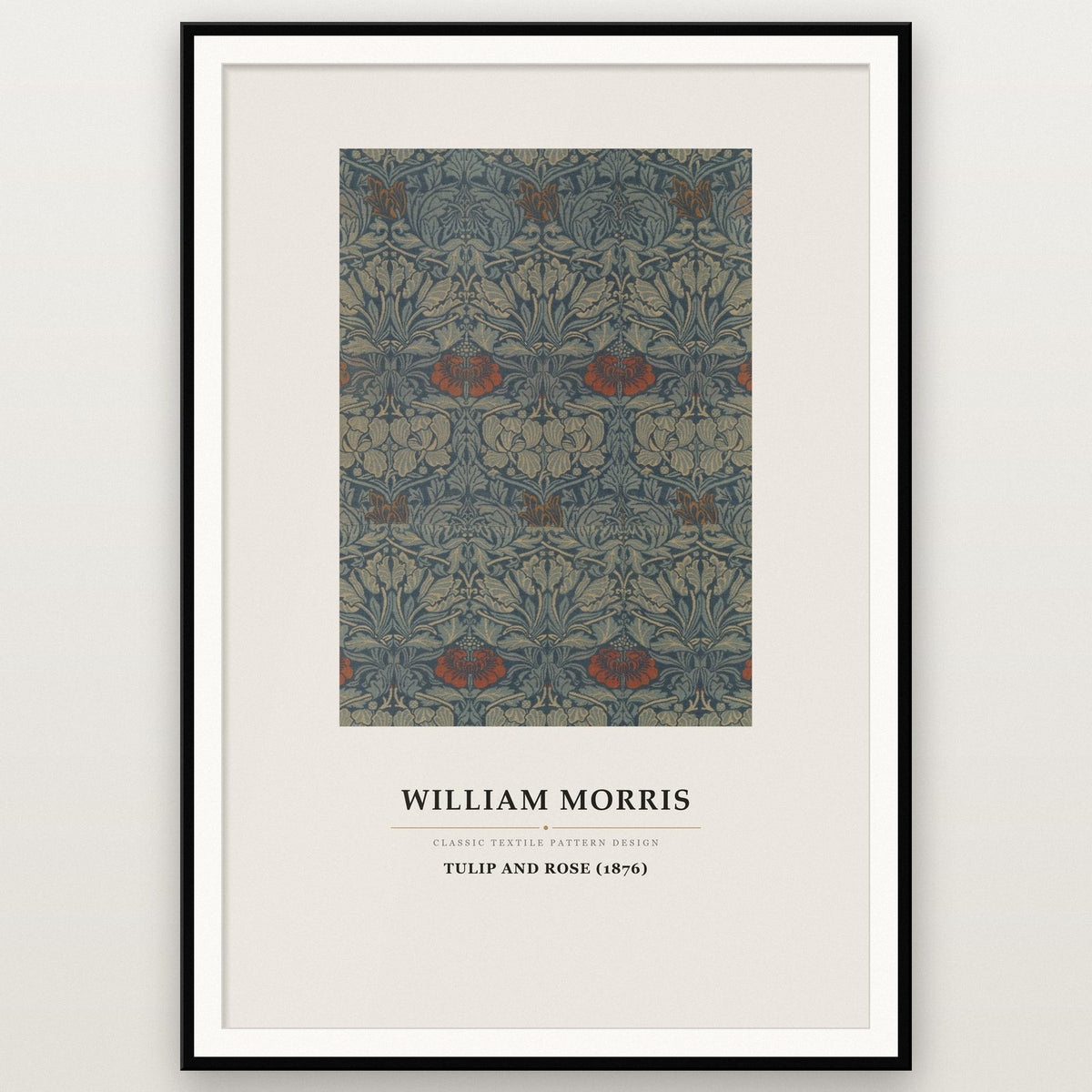 William Morris Tulip And Rose 1876 Art Print