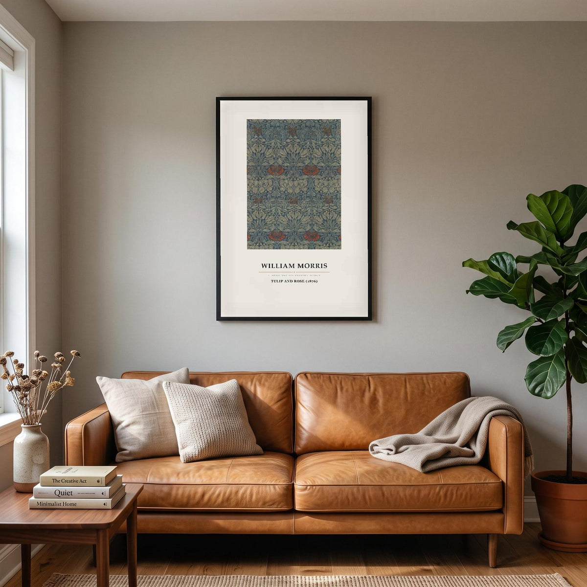 William Morris Tulip And Rose 1876 Art Print