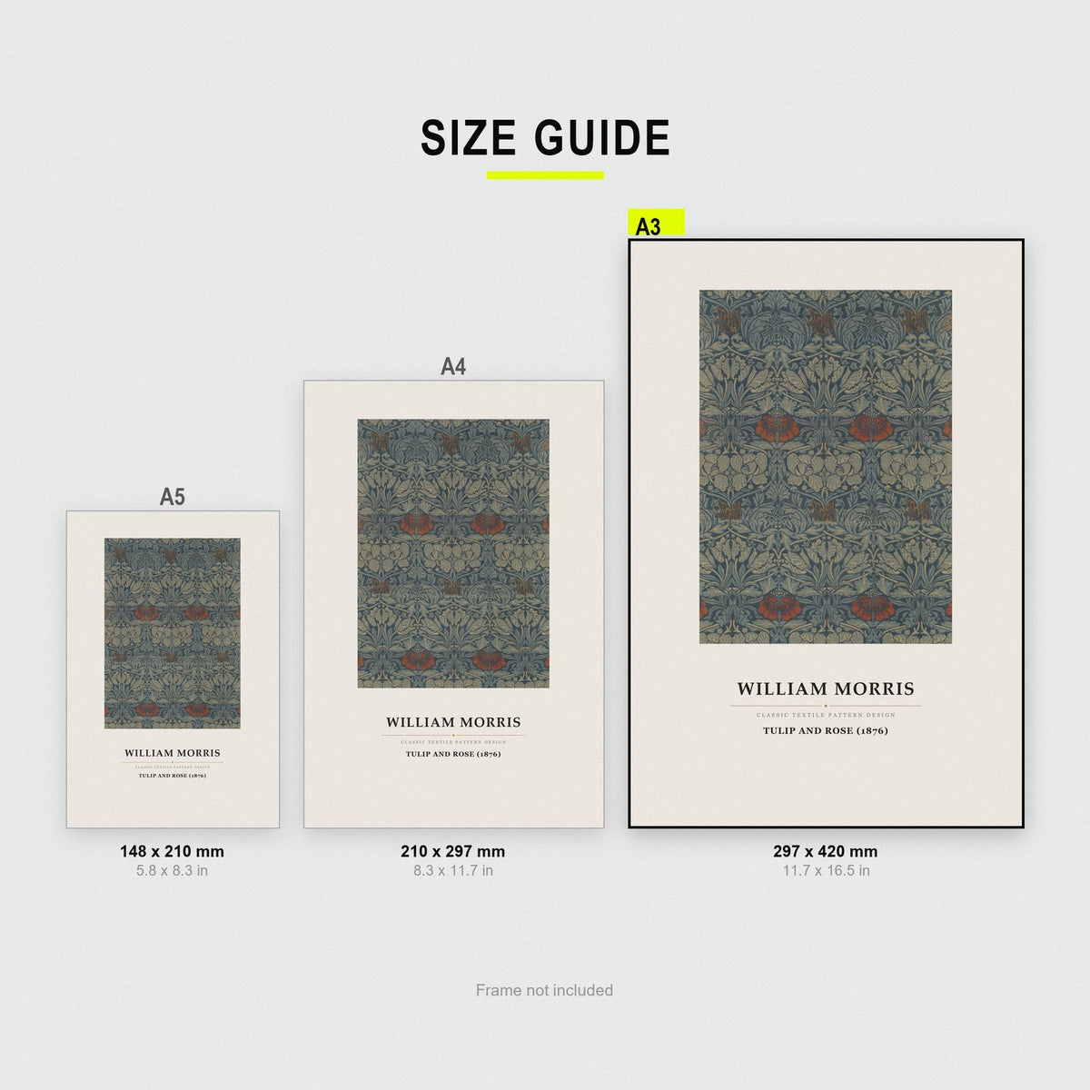 William Morris Tulip And Rose 1876 Art Print