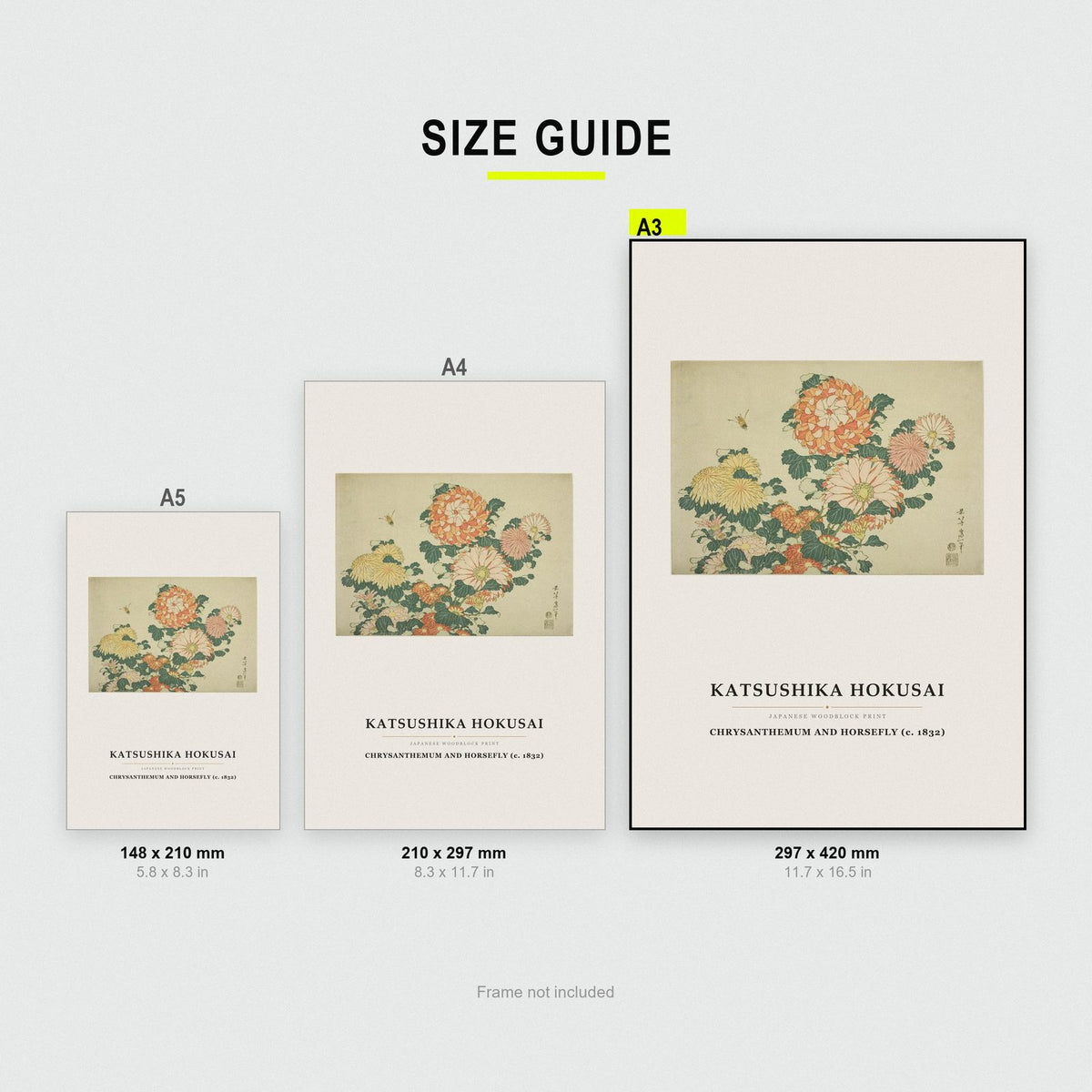 Hokusai Chrysanthemum And Horsefly Japanese Art Print
