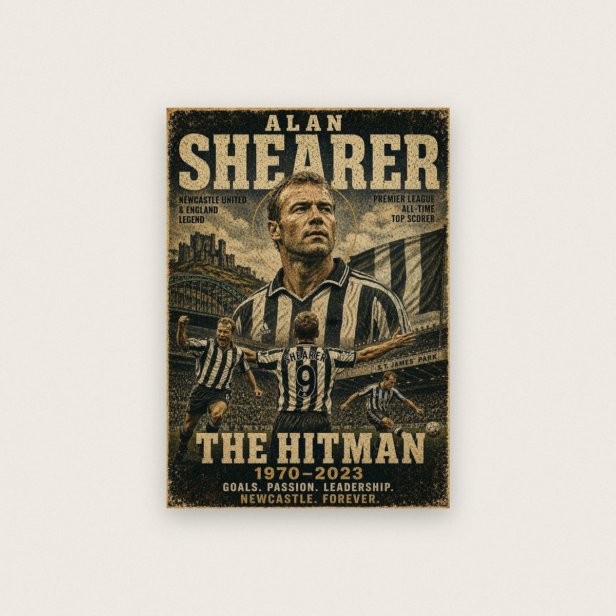 Alan Shearer Newcastle United Legend Print
