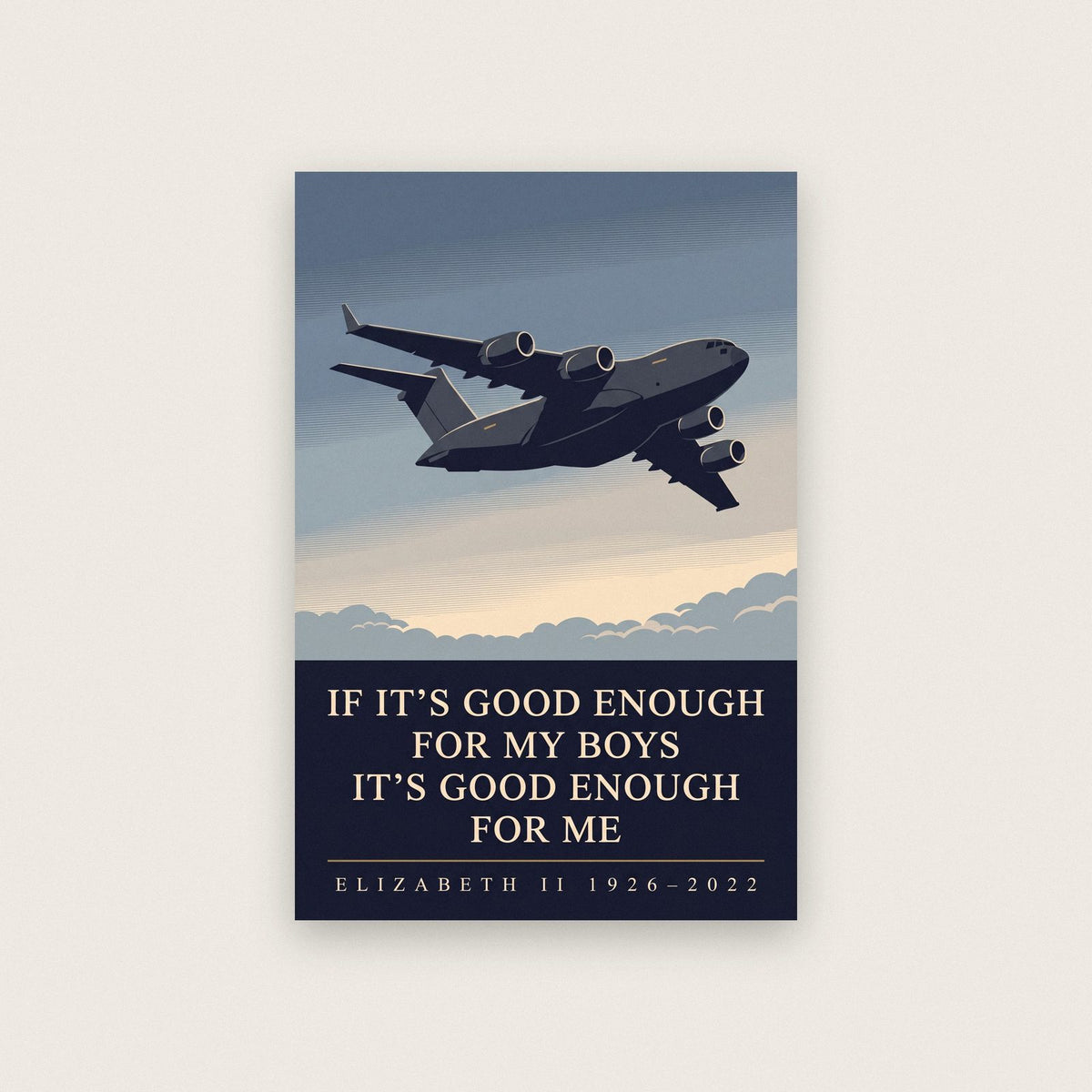 Good Enough For My Boys RAF Memorial Art Print
