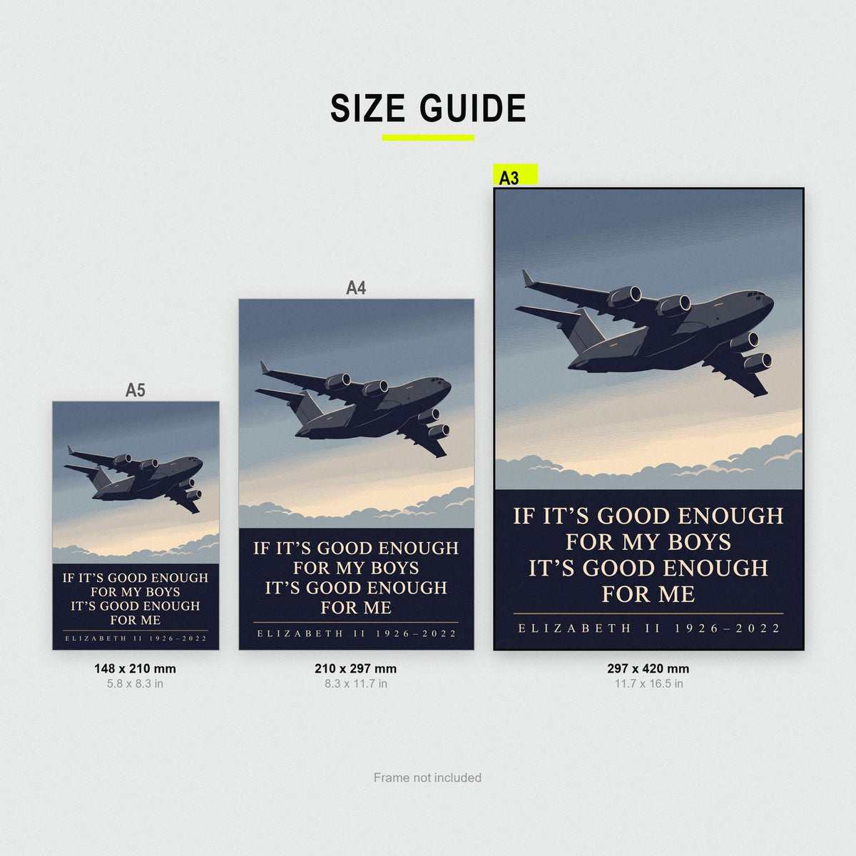 Good Enough For My Boys RAF Memorial Art Print