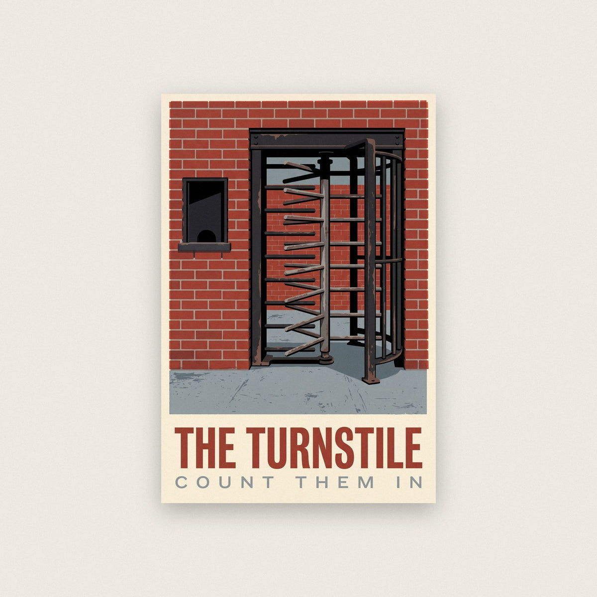 The Turnstile Football Art Print