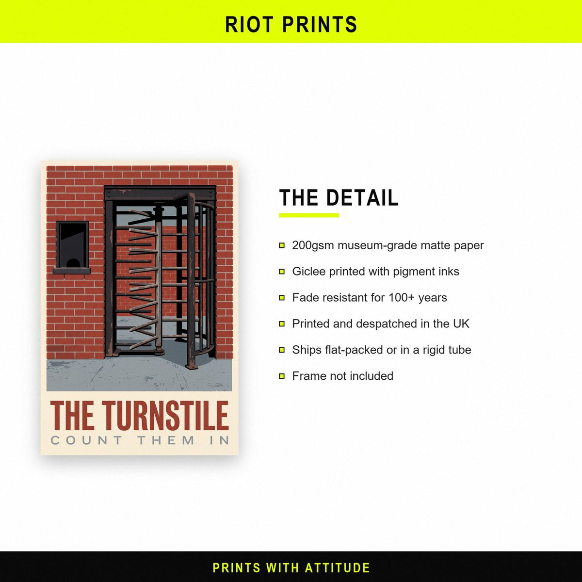 The Turnstile Football Art Print