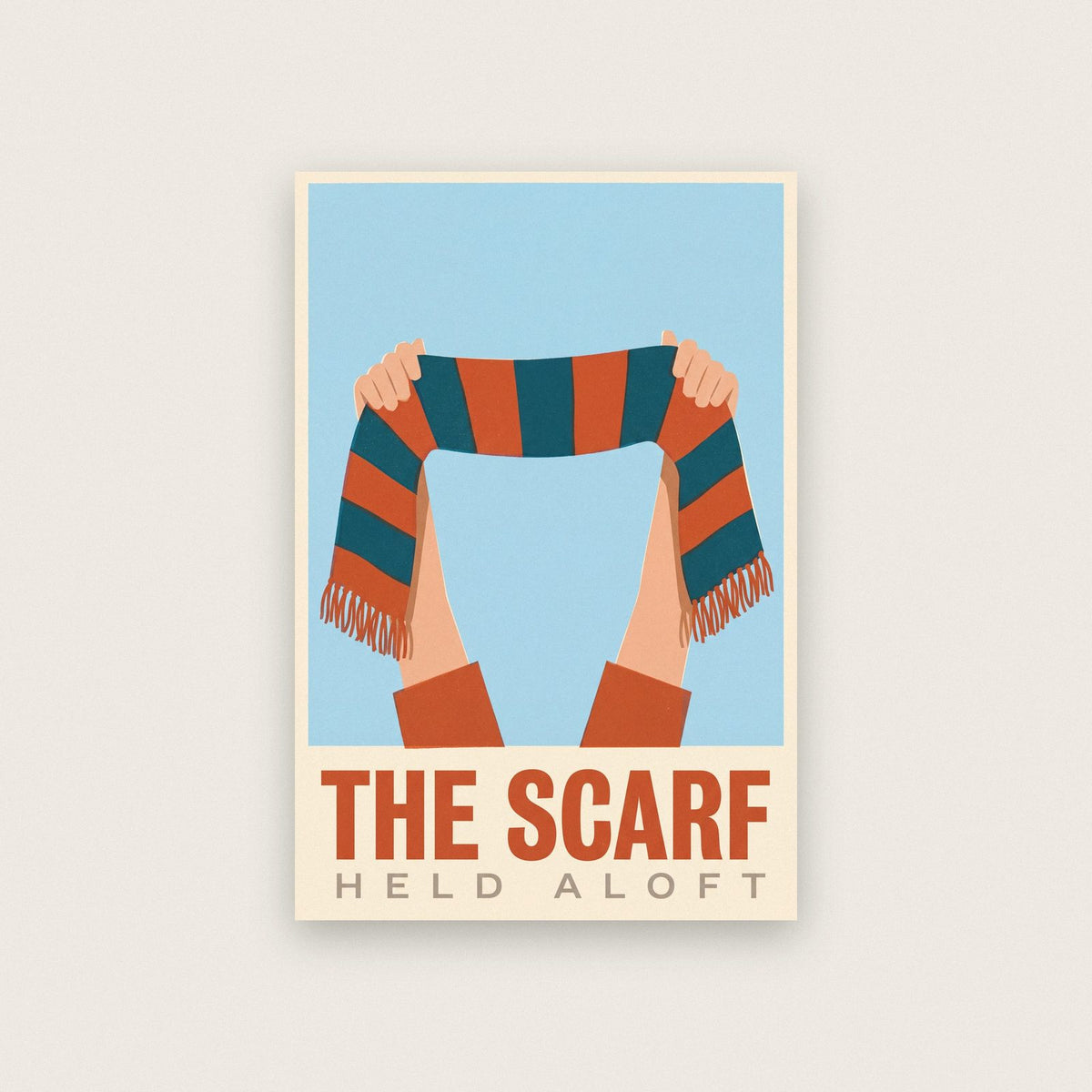 The Scarf Football Art Print