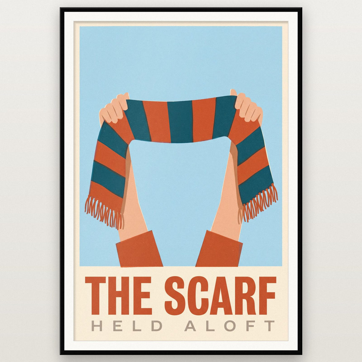 The Scarf Football Art Print