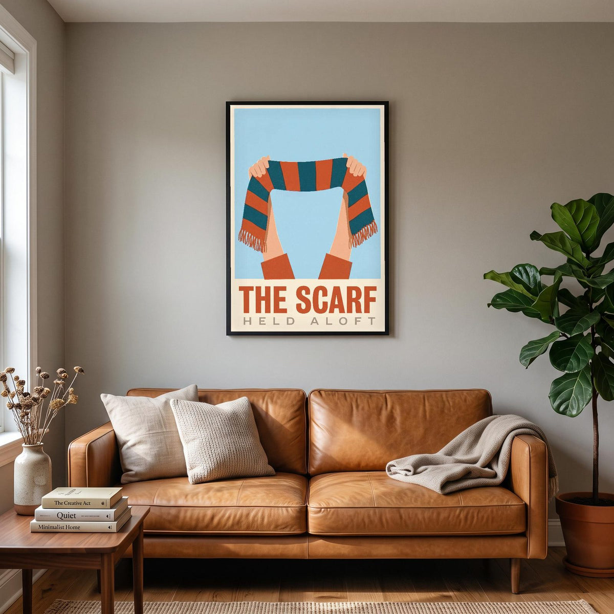 The Scarf Football Art Print