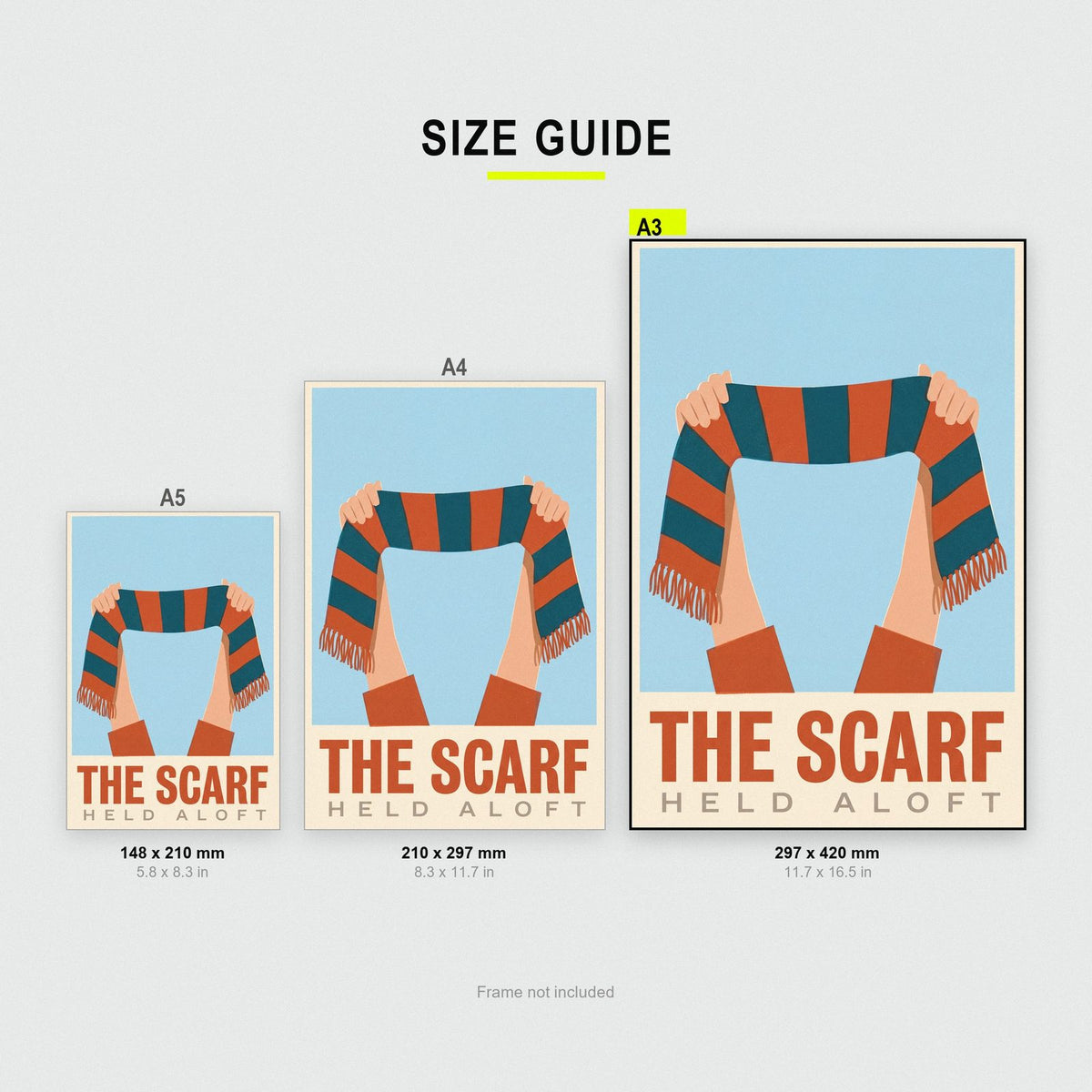 The Scarf Football Art Print