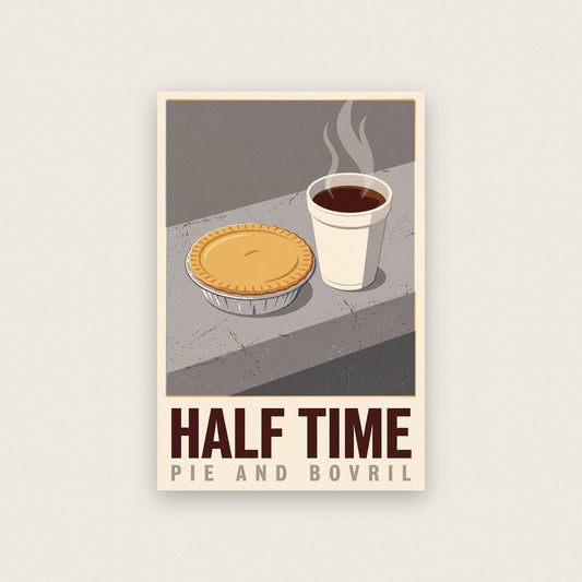 Half Time Football Art Print