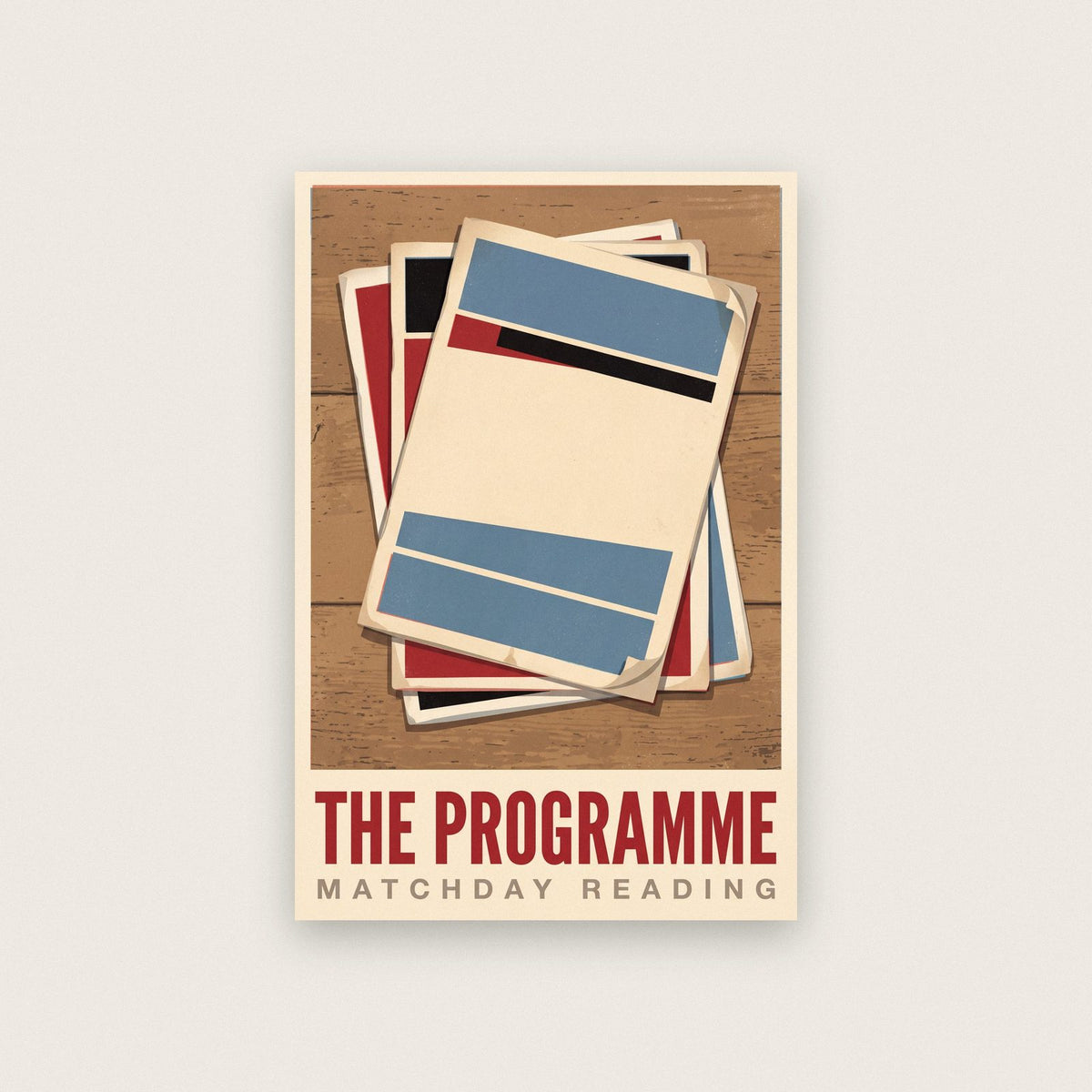 The Programme Football Art Print