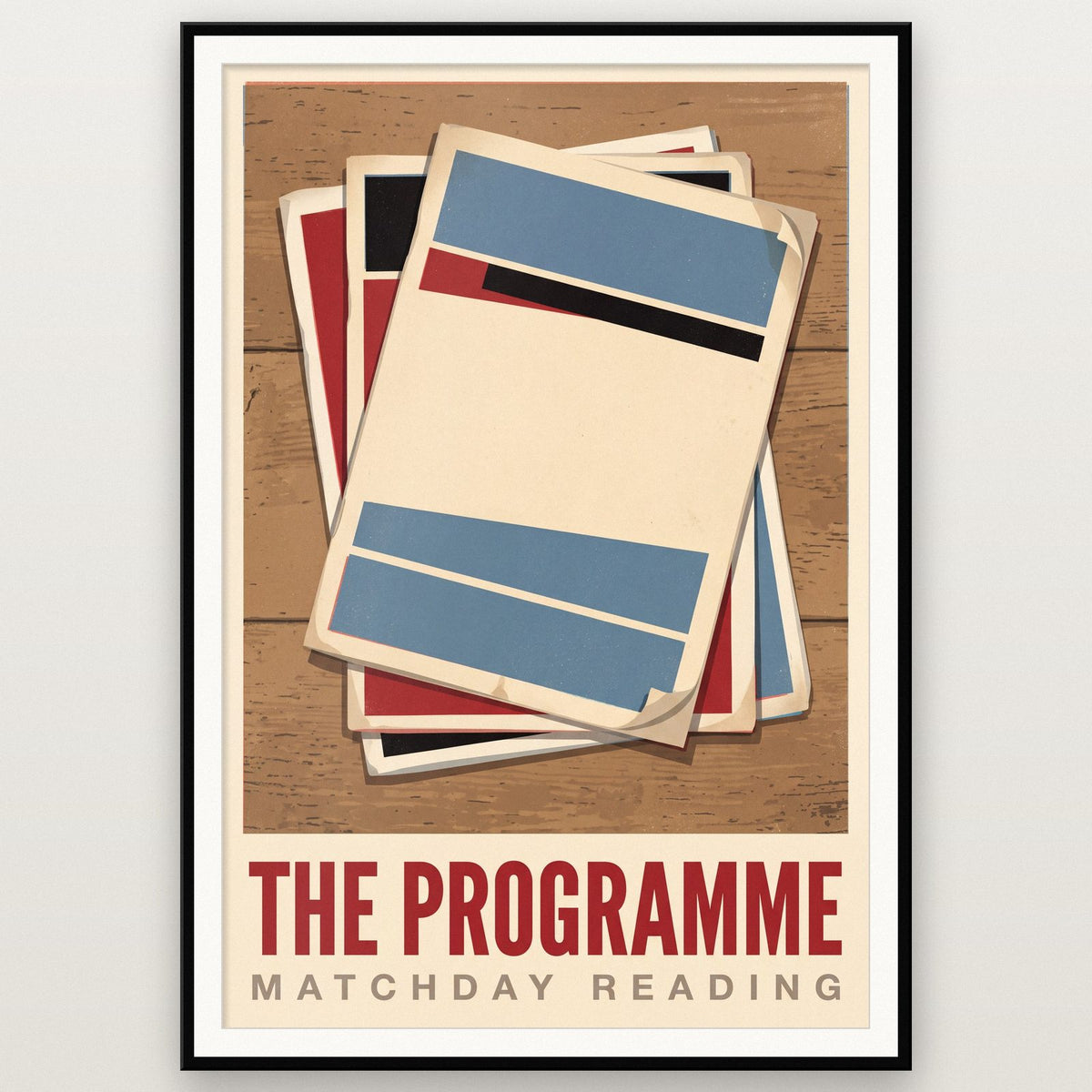 The Programme Football Art Print