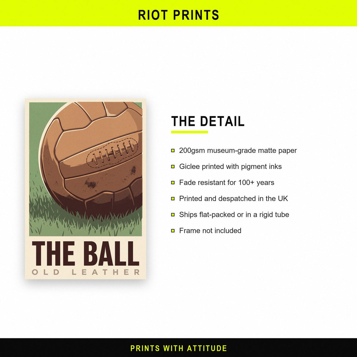 The Ball Football Art Print