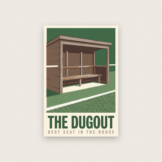 The Dugout Football Art Print