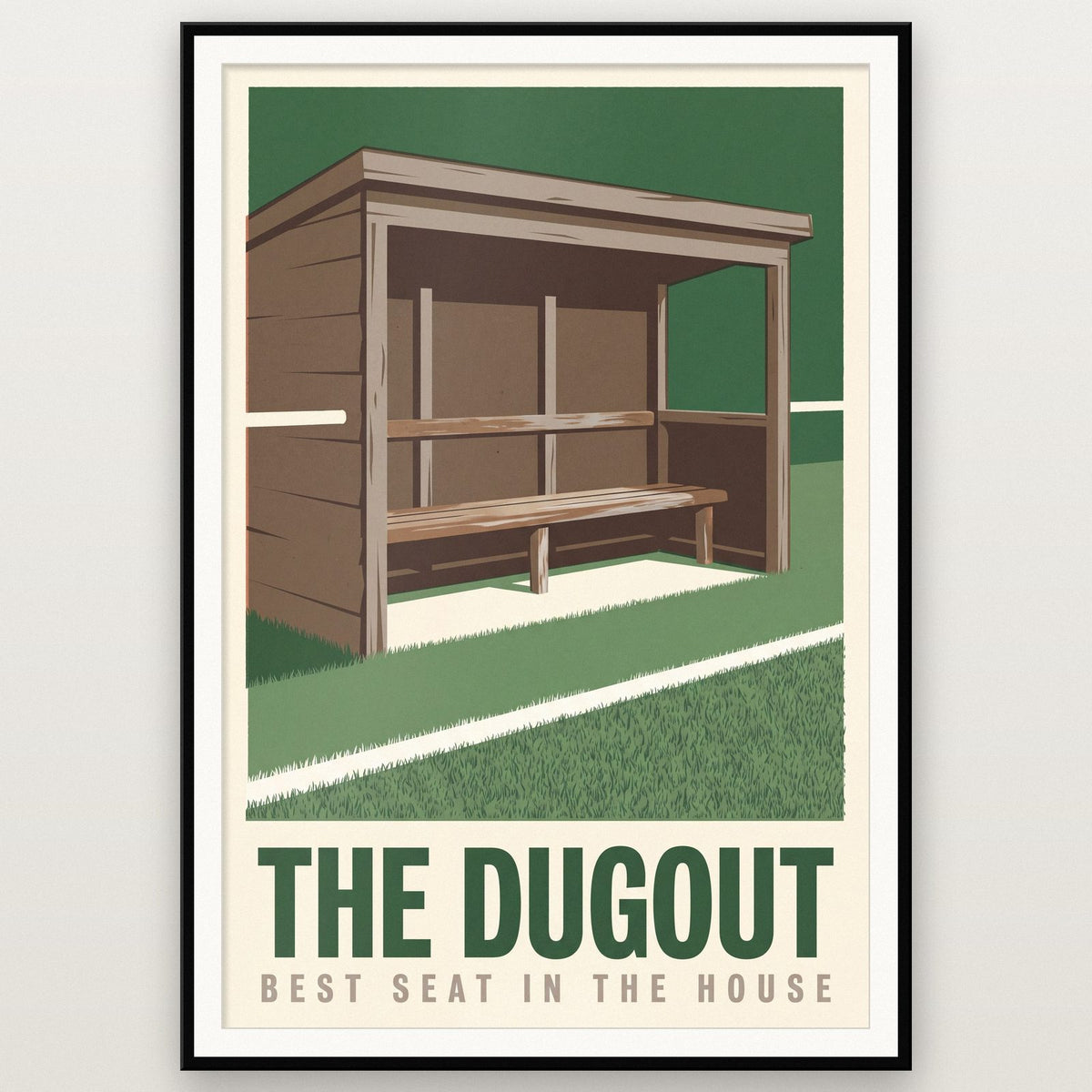 The Dugout Football Art Print