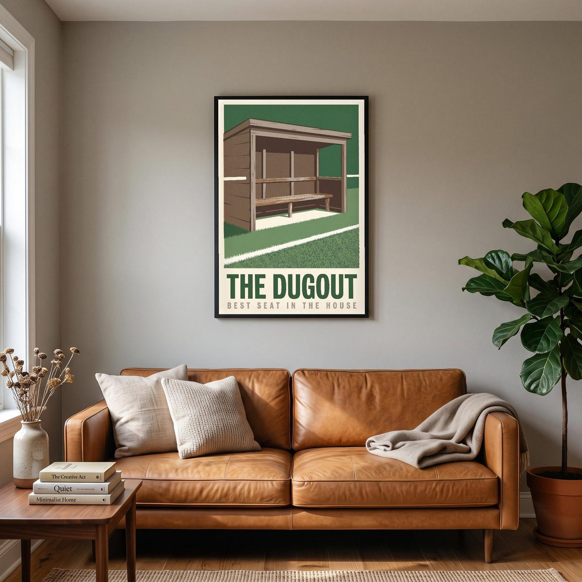The Dugout Football Art Print