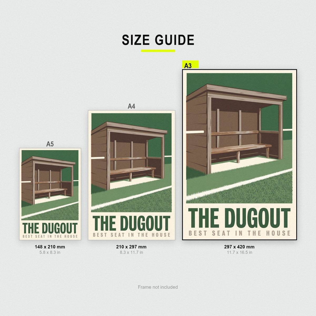 The Dugout Football Art Print