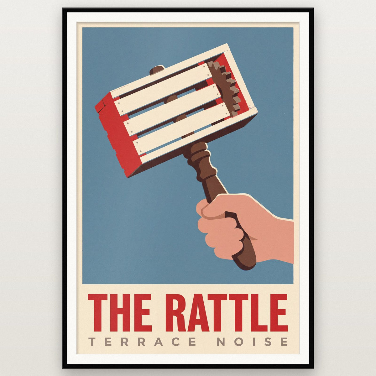 The Rattle Football Art Print
