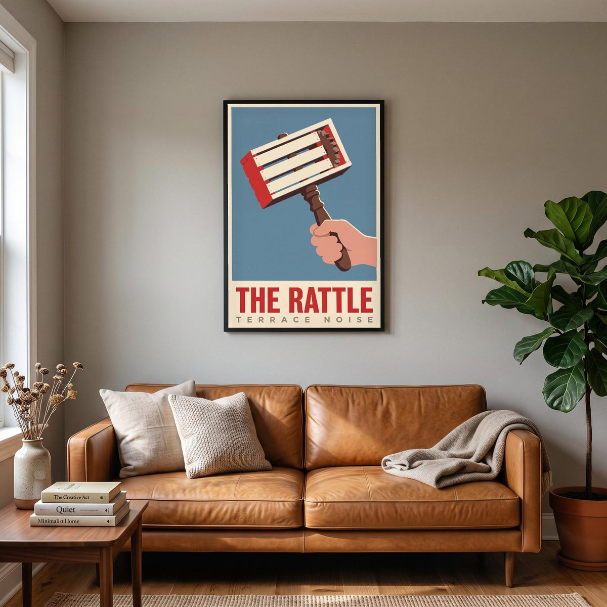 The Rattle Football Art Print