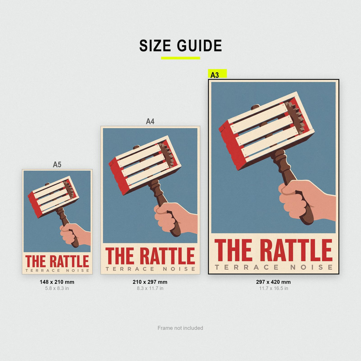 The Rattle Football Art Print