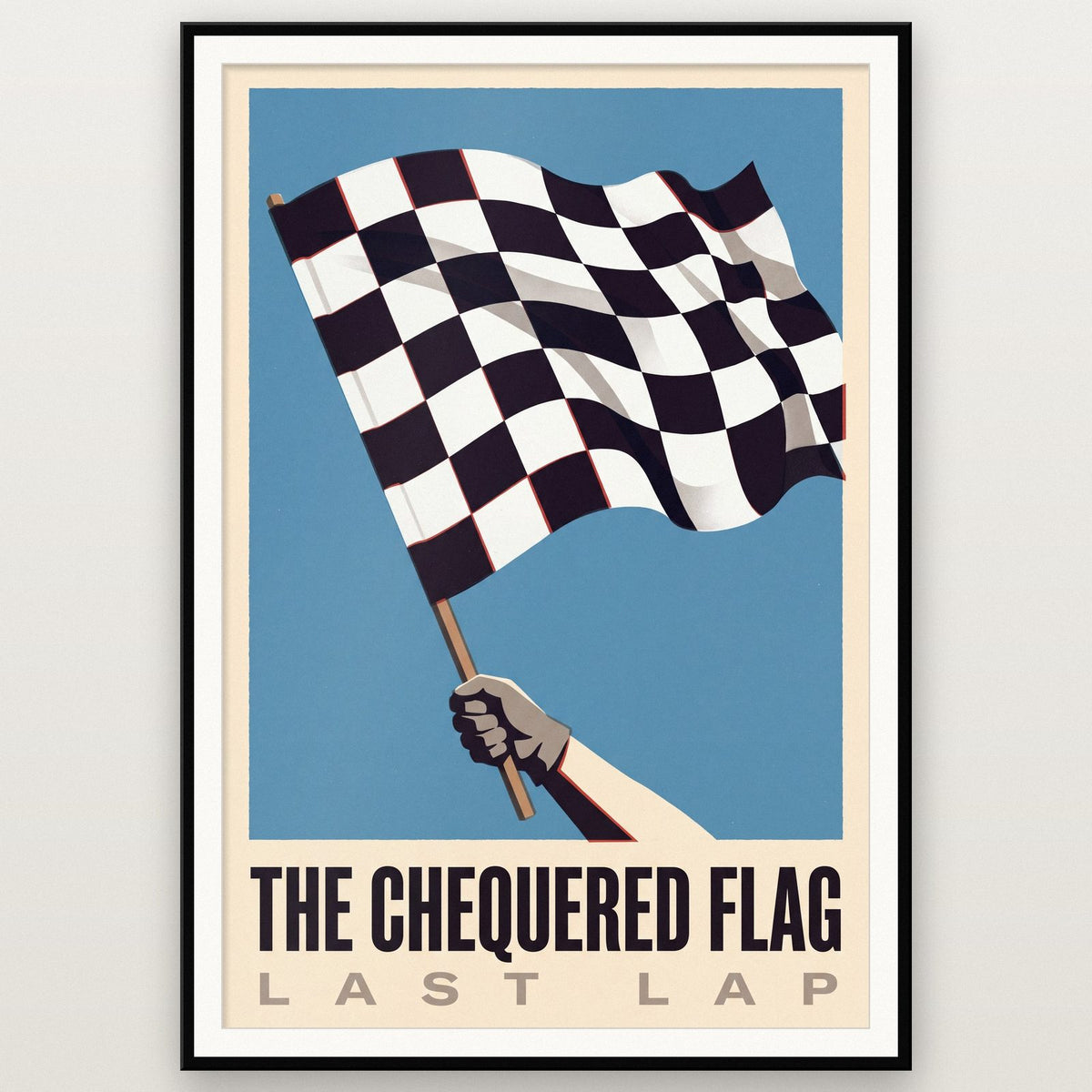 The Chequered Flag Motorsport Art Print