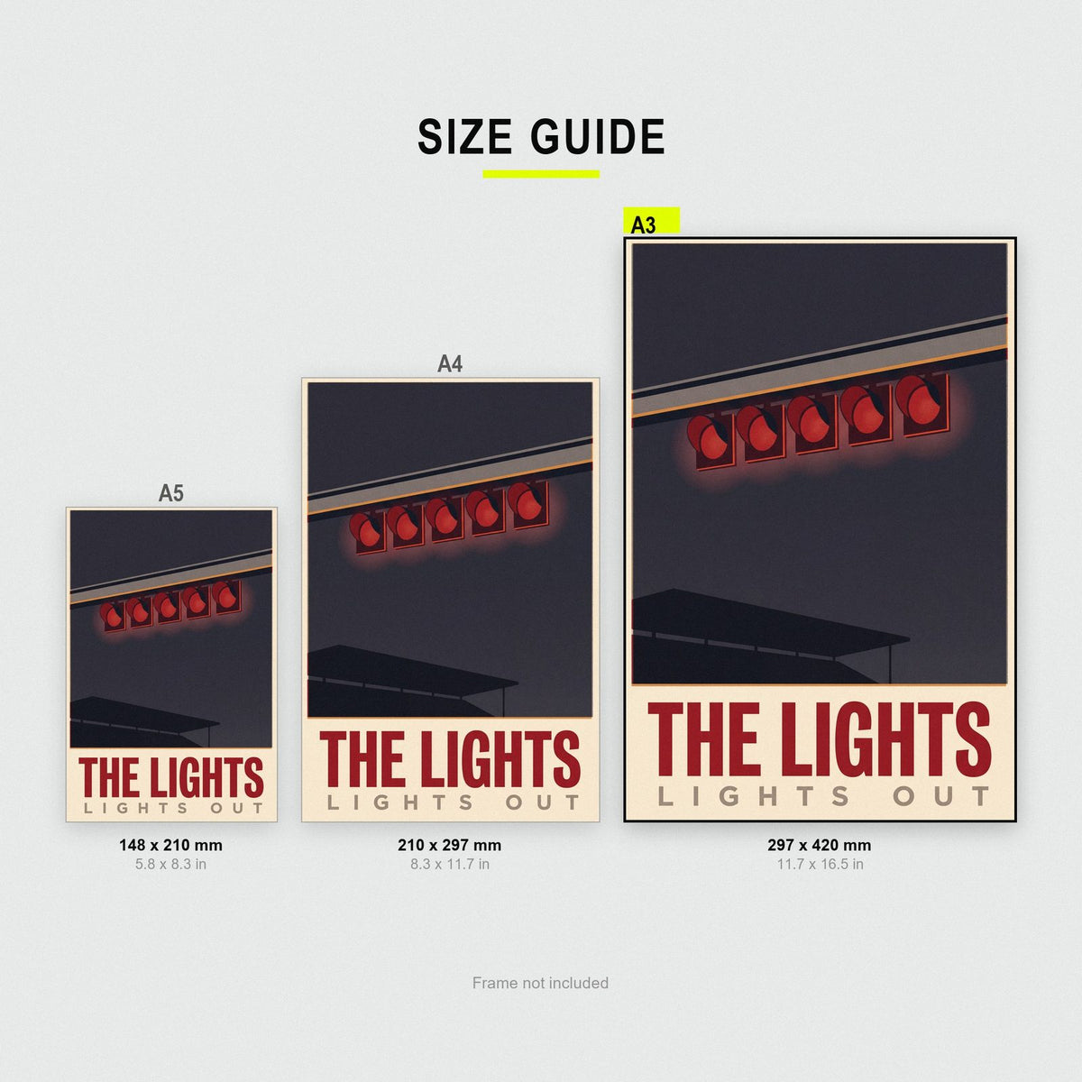 The Lights Motorsport Art Print