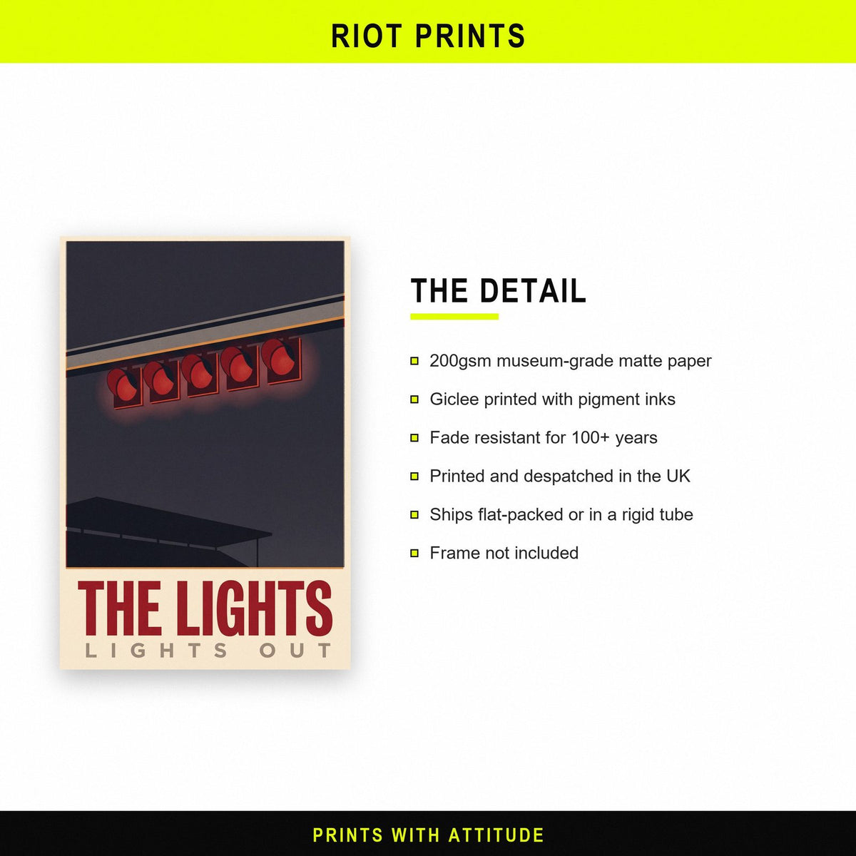 The Lights Motorsport Art Print