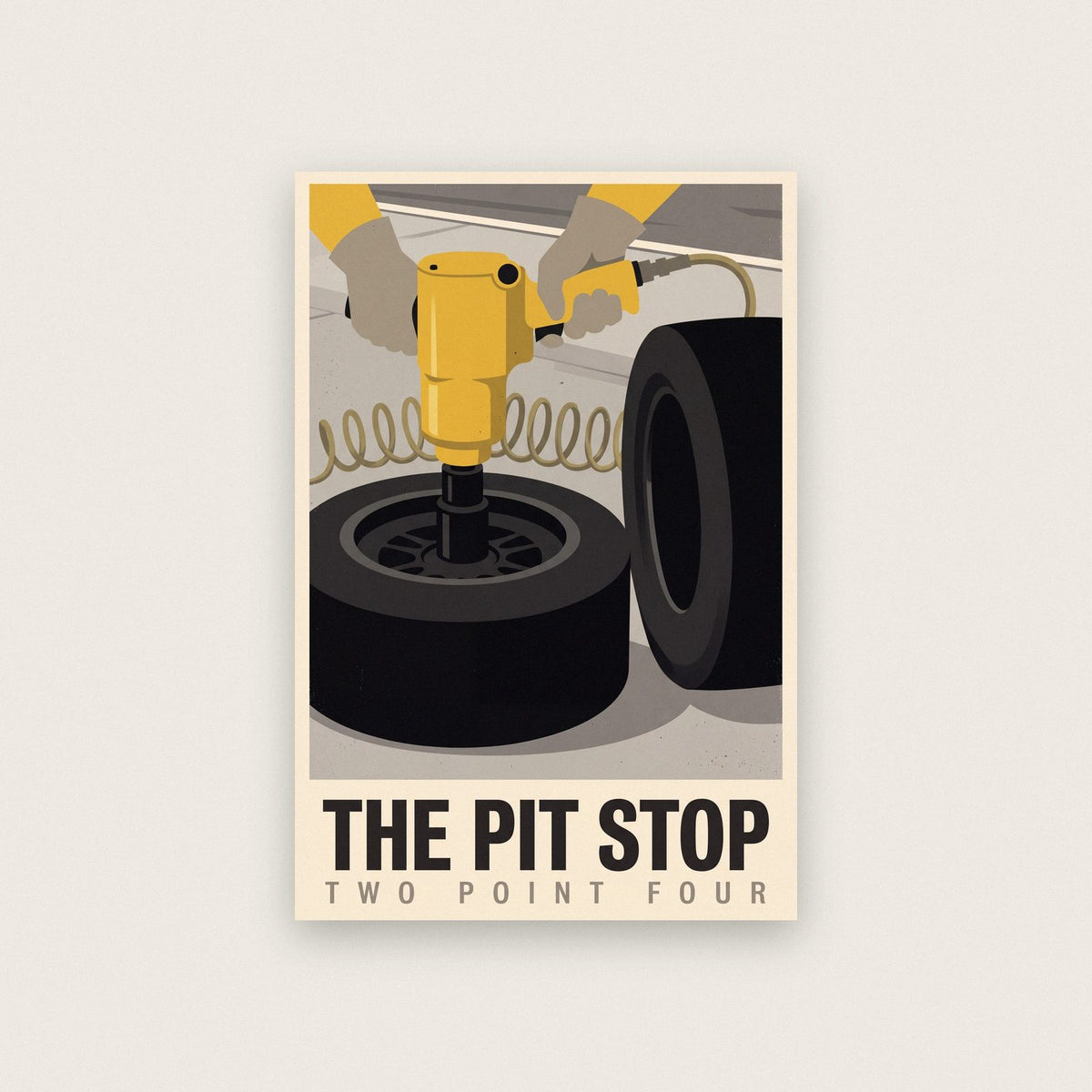 The Pit Stop Motorsport Art Print