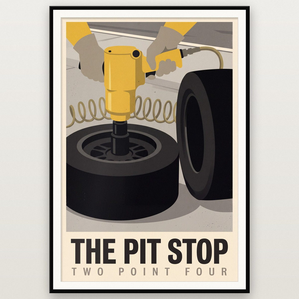 The Pit Stop Motorsport Art Print