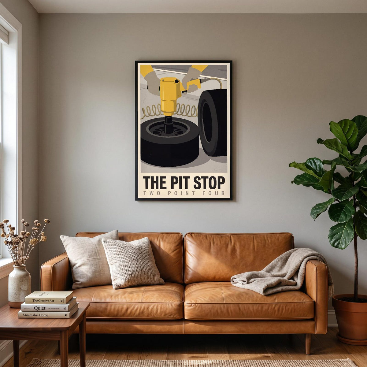 The Pit Stop Motorsport Art Print